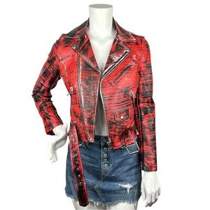 Each x Other Daniele Innamorato Leather Jacket M Limited Edition Painted Art